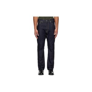 26 SS BAPE 남성 인디고 블루 스타 레귤러 핏 13oz 데님 진 252546M186005