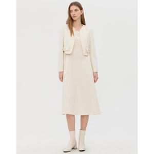 질스튜어트 뉴욕 여성 25FW 아이보리 글리터장식 울혼방 트위드원피스 JSDR5D400IV