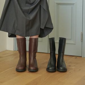 엘리자베스스튜어트[론칭가249,000]소가죽 하프부츠 EBAB147755