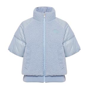 [와이드앵글] 여성 CO 시어링 믹스매치 반팔다운 WWW25571IC