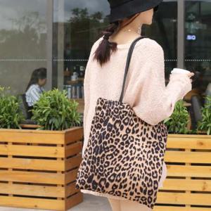 호피 레오파드 스웨이드백