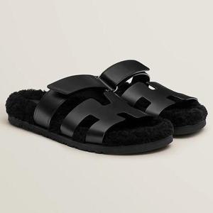 에르메스 시프레 시어링 샌들 블랙 H212169Z