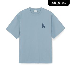 [MLB공식] 26SS 공용 클래식 모노그램 빅럭스 오버핏 반팔 티셔츠 LA (L.SKY BLUE) 3ATSM0463-07SBL