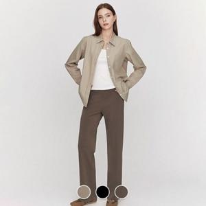 [지오다노]여성 슬림 스트레이트핏 풀밴딩 팬츠 415505/05415505