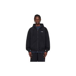 26 SS 베트멍 남성 블랙 아이코닉 로고 집업 후드티 261669M202026