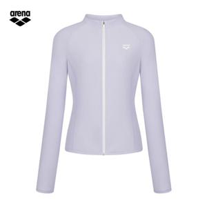 아레나 코어 A6BL1QR41 LAV (주머니백 증정)  여성비치 레귤러핏 집업 래쉬가드 수영복