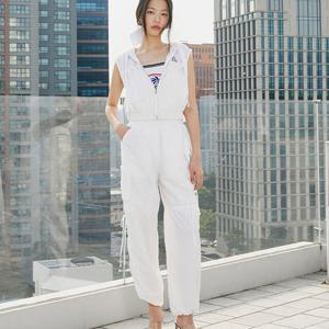 [에고이스트][CAPSULE LINE] 셔링 디테일 후드 베스트 ER3WV763