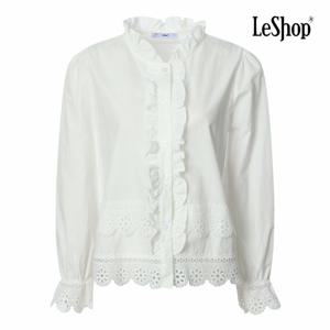 [르샵] 프릴 라인 레이스 펀칭 블라우스 (BQ2BL009A)