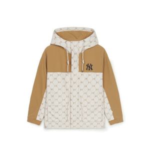 MLB 다이아 모노그램 자가드 블러킹 바람막이 A5 3AWJM0151 50CAL