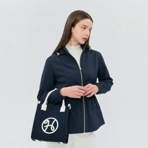 헤지스골프  BEST  네이비 여성 H 심볼 미니 파우치 동봉 토트백(HWBA6E101N3)