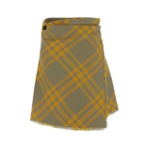 26 SS 버버리 체크 패턴 플리츠 프린지 스커트 8077203