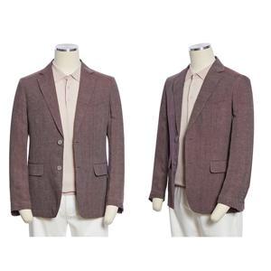 [레노마캐주얼]S/S 버건디 쿨링 마100 캐주얼 린넨 콤비자켓 RQJMBJ51ANW