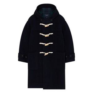 커버낫 체크 후드 더플코트 다크 네이비 CO2504CT02DN 342465