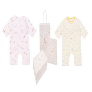 [오가닉맘]블로썸오로리+스프링푸룻여아칠부내의2종세트 MLSP7B08-7B12-SET