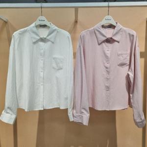 라티움 HC34 봄 구김덜한 부드러운깔끔햐무지남방셔츠 T2613bl24