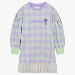 [로엠걸즈(아동)]체크 쟈카드 원피스 RGOM2381P