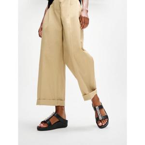 [핏플랍][삼성물산공식] 여성 피노 크리스탈 H바 슬라이드 블랙 (FT64K2D055)