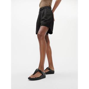 [핏플랍][삼성물산공식] 여성 피노 크리스탈 디테일 메탈릭 토 포스트 샌들 올 블랙 (FT64K2T125)