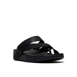 [핏플랍][삼성물산공식] 남성 슬링 레더/웨빙 토포스트 샌들 블랙 (FT64K1T065)