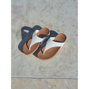 [핏플랍][삼성물산공식] 여성 루루 레더 토 포스트 샌들 화이트 (FT64K2T101)