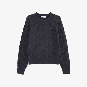 라코스테 여성 크루넥 케이블 스웨터 AF083E-55N-050 348263