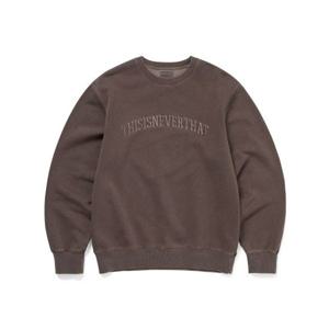 디스이즈네버댓 THISISNEVERTHAT Arch-Logo Crewneck Dark Chocolate TN253TSWCW02DCO 350662