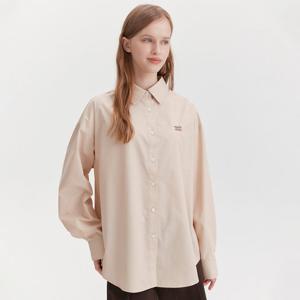 [마리끌레르] [정가89,000원] 베이직 로고 오버핏 포플린 셔츠(MAGASH02MBE)