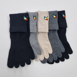 아놀드파마 뒤틀림방지 여자 무지 단목 발가락 양말 5족 BAL003