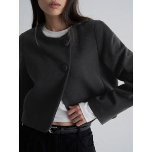 (356211WC25) [에잇세컨즈] 라운드넥 숏 재킷  블랙