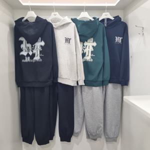 [행텐주니어]편안한 후드 티 조거핏 바지 세트14560-031-208-08
