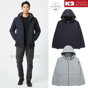 K2 [택가 290,000원] 남성 봄 간절기 윈드스토퍼 후드탈부착 바람막이 등산자켓 KMP24171YD