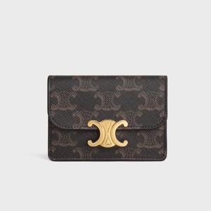 셀린느트리옹프 플랩 카드 지갑 여성 지갑 10I582CPJ.04LU