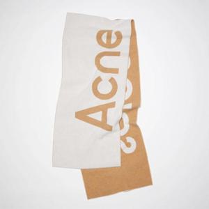 24FW 내로우 로고 자카드 머플러 카멜브라운 CA0154 640