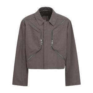 릭오웬스 Heizer Mac cotton blend short jacket 83I-ATE006