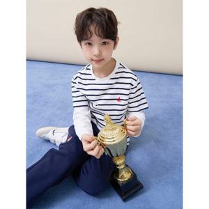 [TAG 39000원][빈폴키즈] [Essential] 스트라이프 반소매 티셔츠  아이보리 (BI6242UE20)