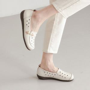 [지쎄] 26SS 천연가죽 국내수제화 마가렛 펀칭 로퍼 GIS-47221