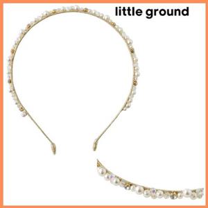 [리틀그라운드8] 루즈페(76119-873-01)진주비즈골드밴드 아동여아 악세사리 머리띠 데일리 파티 선물 공주