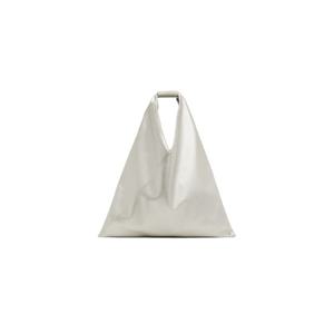 26 SS 메종마르지엘라 여성 실버 클래식  가죽 토트백 261188F049008