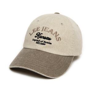 [LEE]LEE 리진스 레터링 피그 배색 볼캡 베이지 LE2601CA11BE