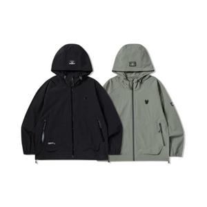 M 라이프워크자켓 CQK LW251JP370 사선로고 나일론 후드 자켓