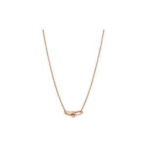티파니 앤 코 하드웨어 스몰 더블 링크 펜던트 18K 로즈 골드 75060726
