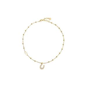 디올 럭키 디올 네클리스 피니쉬 메탈 앤 크리스탈 골드 N3631WOMCY-D03S