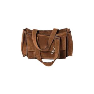 미우 미우 유틸리테 스웨이드 탑 핸들 백 코코아 브라운 5BG335-2CSS-F0324