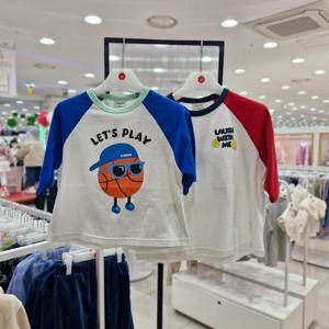 [래핑차일드](모다진주) 7부 라글란 그래픽티 86129-331-36_JJ