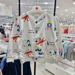 [래핑차일드](모다진주) 다이노 패턴 점퍼 86129-111-35_JJ