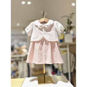 블루독베이비 10 26SS신상(PK)멜로우체크세트형드레스(백일돌아기옷) (14631340004)