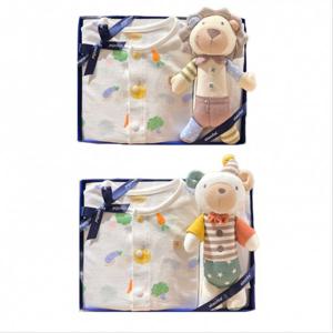 압소바 HK(쌍둥이선물) 배지 7부 내의 애착딸랑이세트(26년SS신상품) (A1B10390Q)