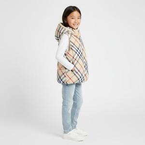 버버리키즈 빈티지체크 리버시블 후드 조끼 여아 자켓 809251510A