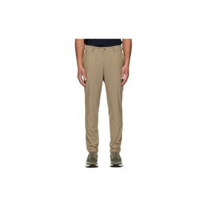 26 SS 보스 남성 베이지 슬림 핏 울 슬랙스 261085M191004