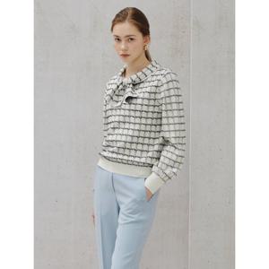 [아이잗컬렉션(피)]체크 보우 니트 풀오버 CS3A1PO111